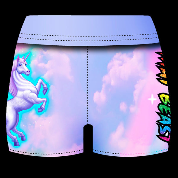 Graceful Unicorn Womens Shorts